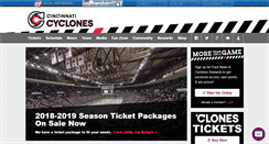 Desktop Screenshot of cycloneshockey.com